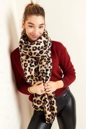 Sjaal Soft Panther Beige Acryl h5 Afbeelding4